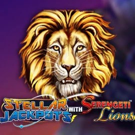 Stellar Jackpots with Serengeti Lions slot icon by Lightning Box Game, available at Prive Casino